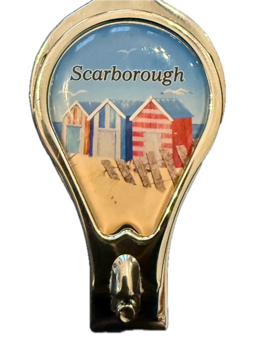 Nail Clipper & Bottle Opener Keyring - Scarborough Beach Hut