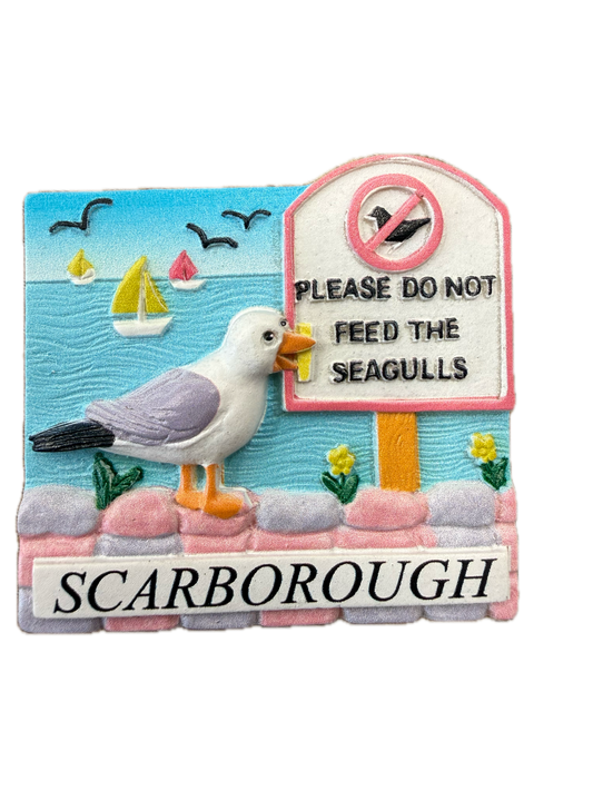 Don't Feed The Gulls Magnet - Scarborough