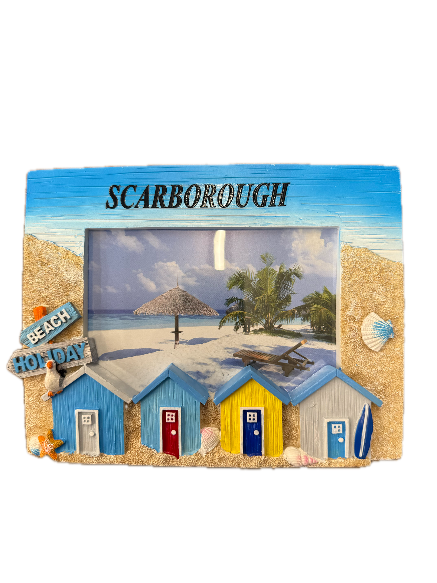 Scarborough Beach Huts Photo Frame