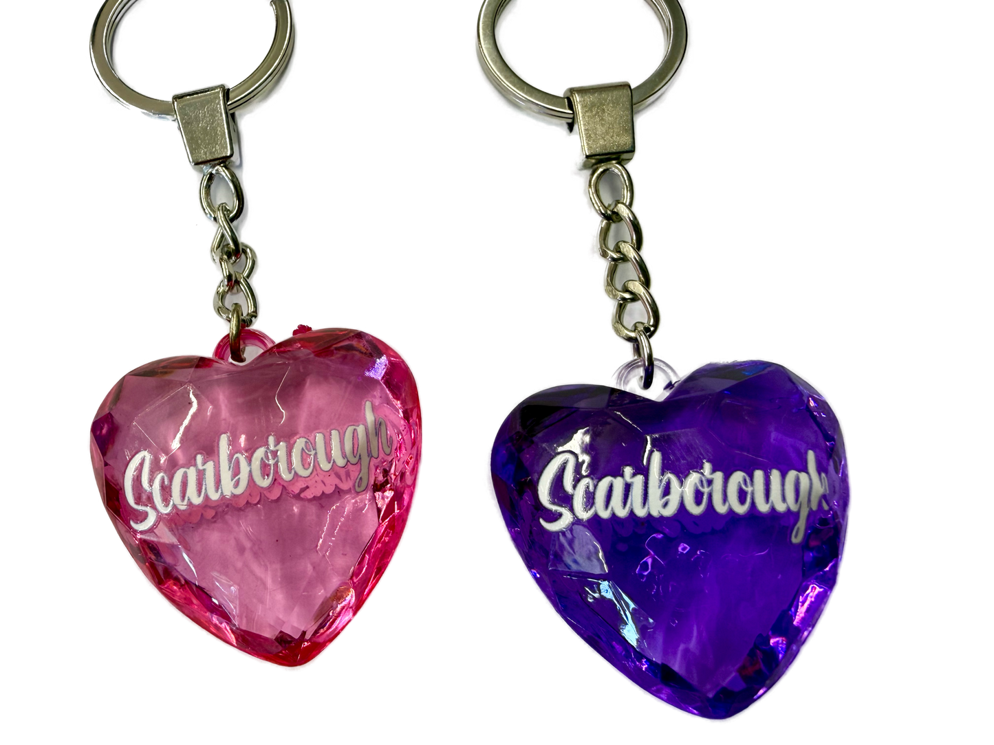 Diamond Heart Scarborough Keyring