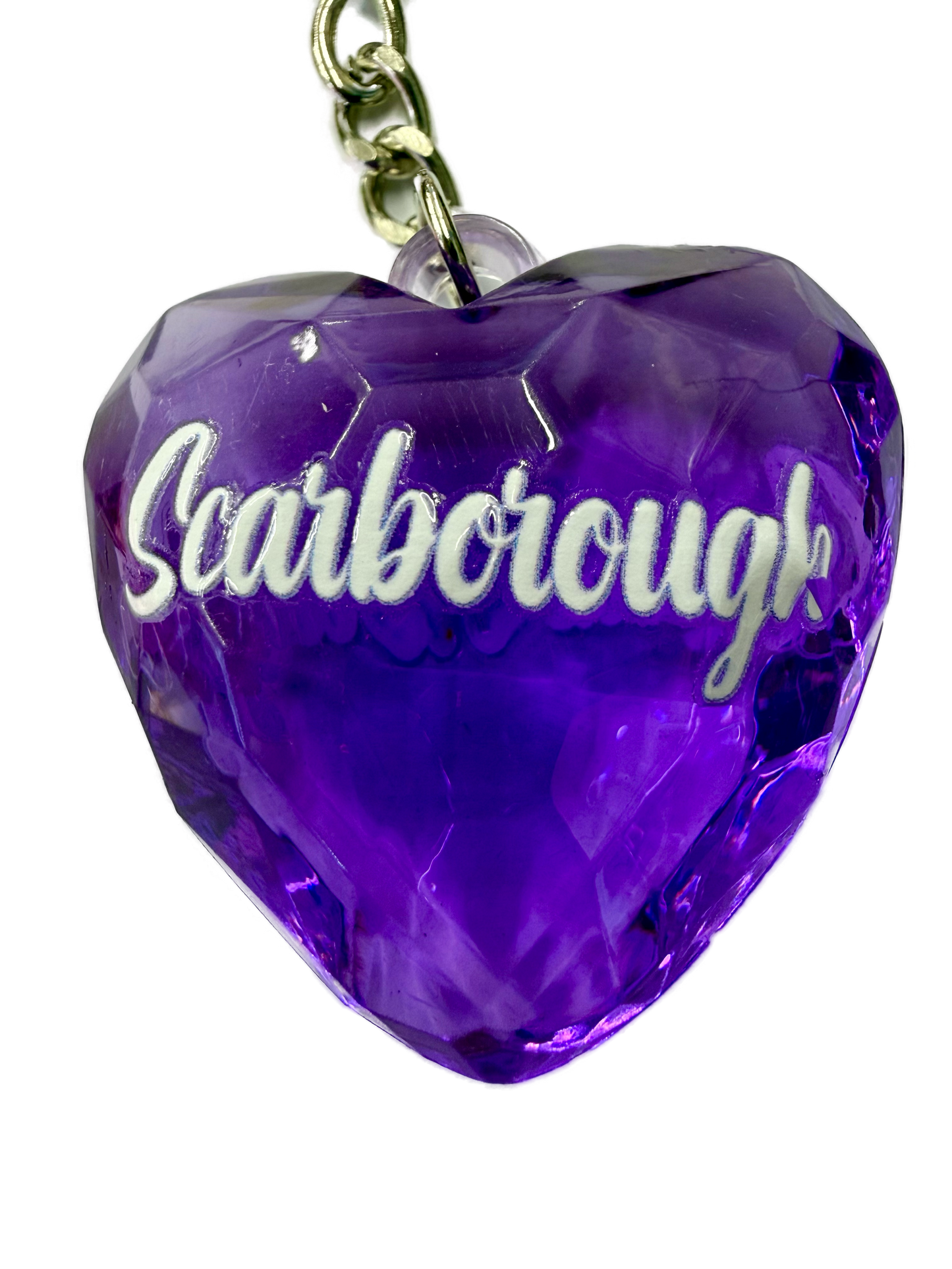 Diamond Heart Scarborough Keyring