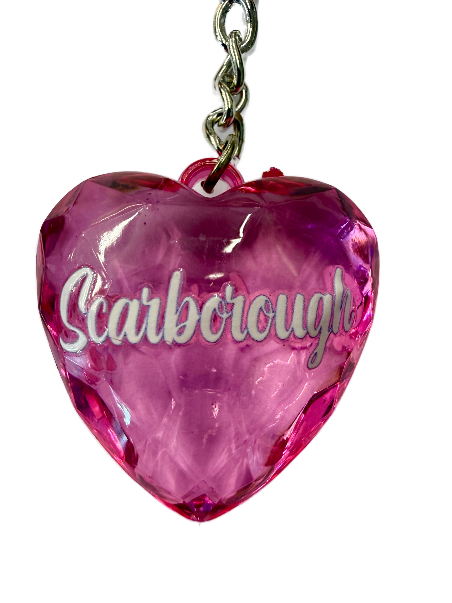 Diamond Heart Scarborough Keyring