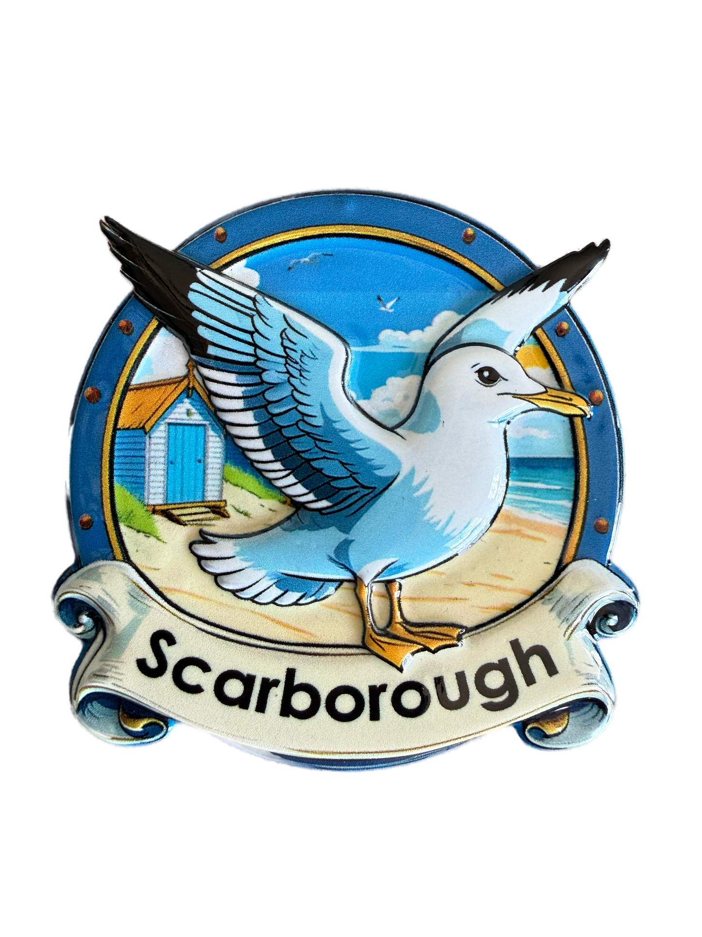 Scarborough Seagull Magnet (Glossy)