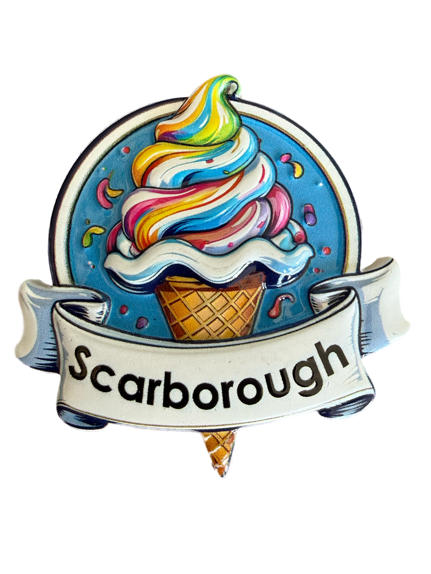 Scarborough Whippy Ice Cream Magnet (Glossy)