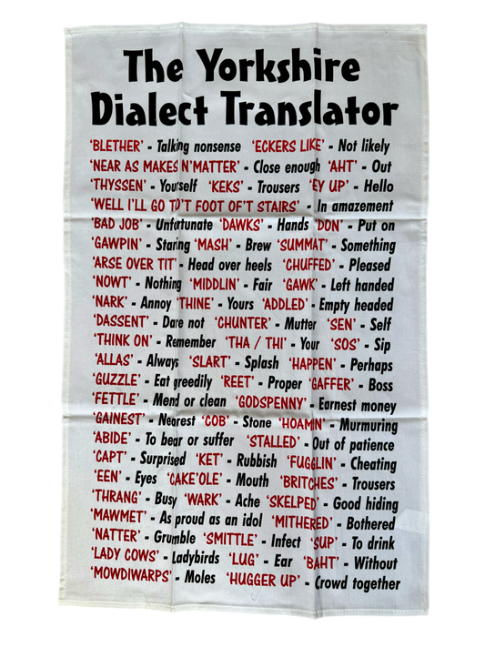 Yorkshire Dialect Tea Towel