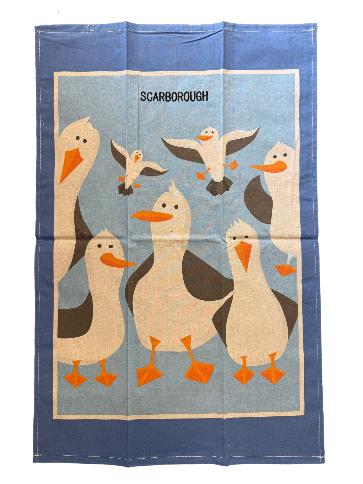 Cheeky Scarborough Seagull Tea Towel