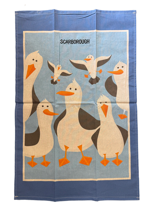 Cheeky Scarborough Seagull Tea Towel