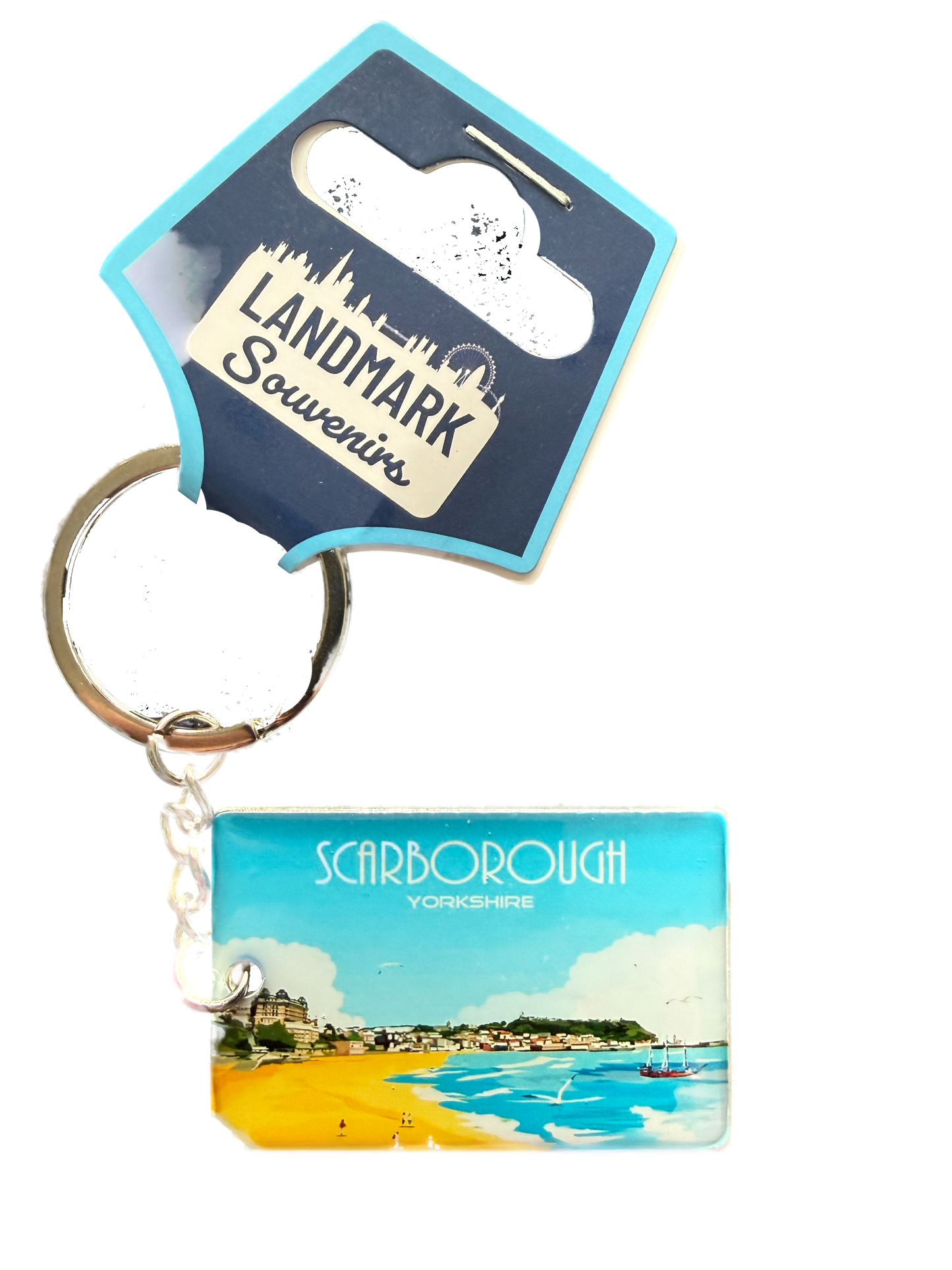 Postcard Keyring - Scarborough