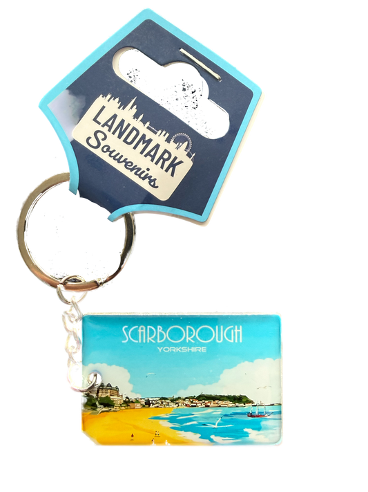 Postcard Keyring - Scarborough