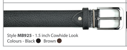 Belt - Leather Black MB925Bl