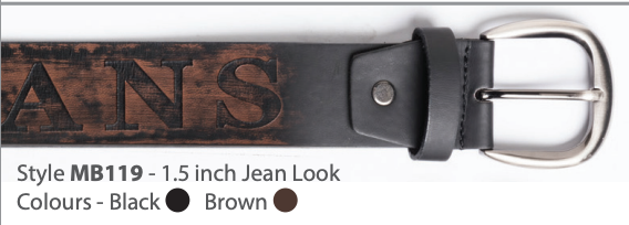 Belt - Leather Black MB119