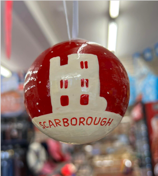 Scarborough Castle Christmas Bauble