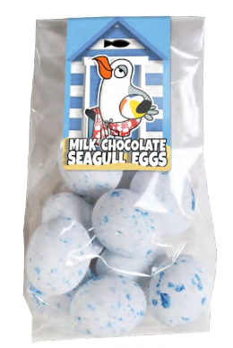 Chocolate seagull eggs