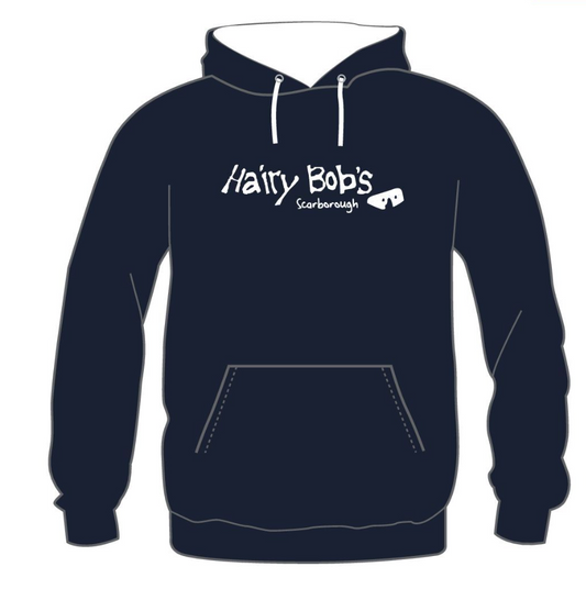 Hairy Bob's Hoodie ~ Navy Melange