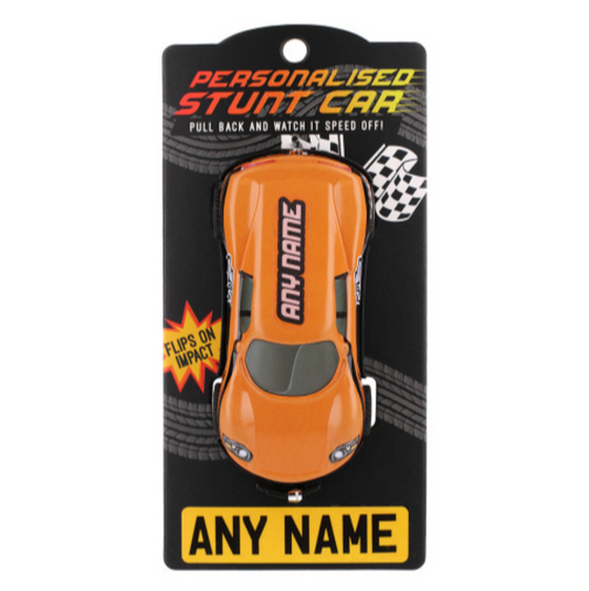 Personalised Car - Make Any Name Orange