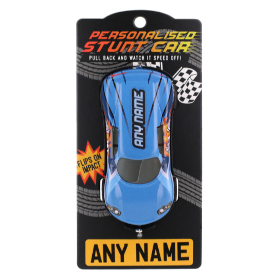 Personalised Car - Make Any Name Blue