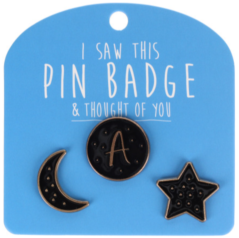 Pin Badges - Initials (Letters)