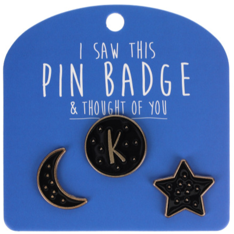 Pin Badges - Initials (Letters)