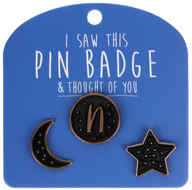 Pin Badges - Initials (Letters)