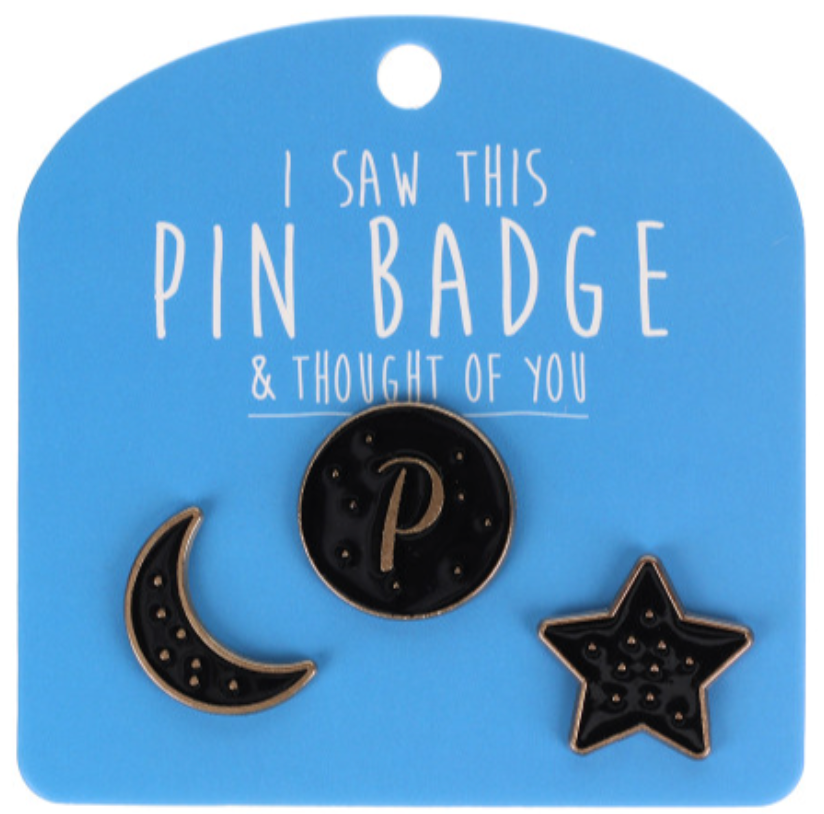 Pin Badges - Initials (Letters)