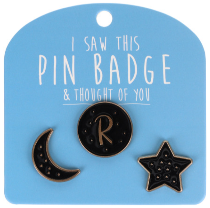 Pin Badges - Initials (Letters)