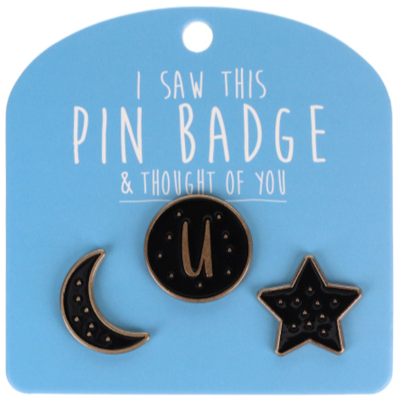 Pin Badges - Initials (Letters)