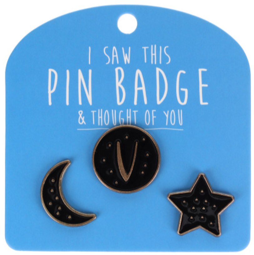 Pin Badges - Initials (Letters)