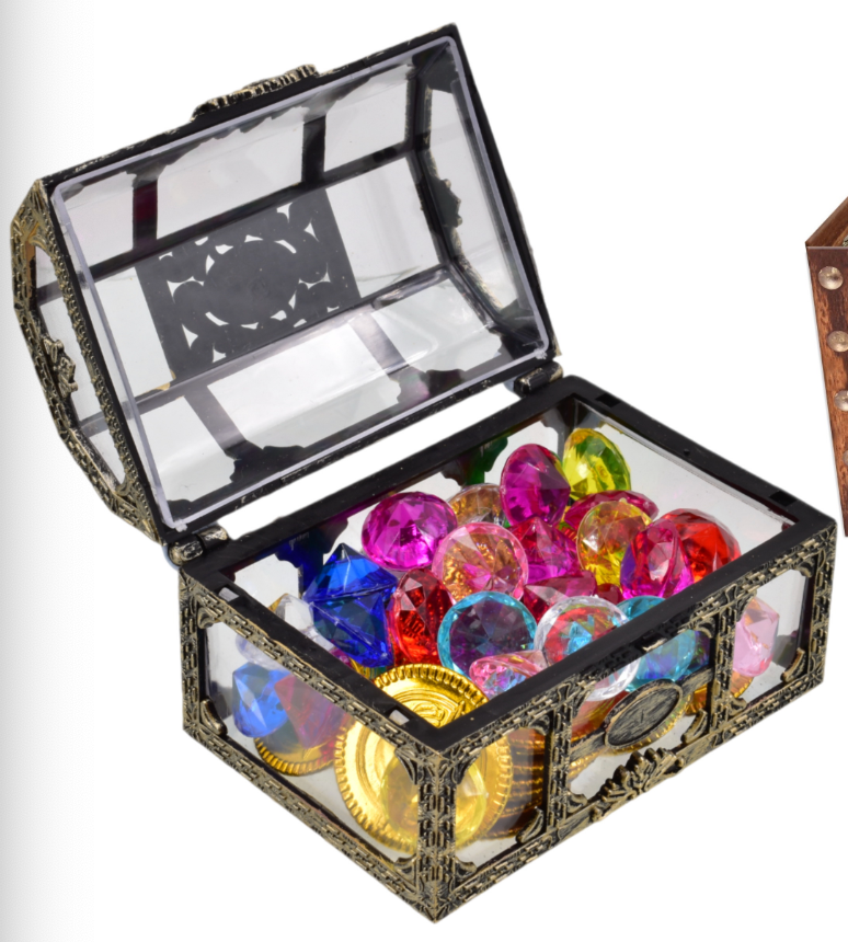 Gems & Coins in Treasure Chest