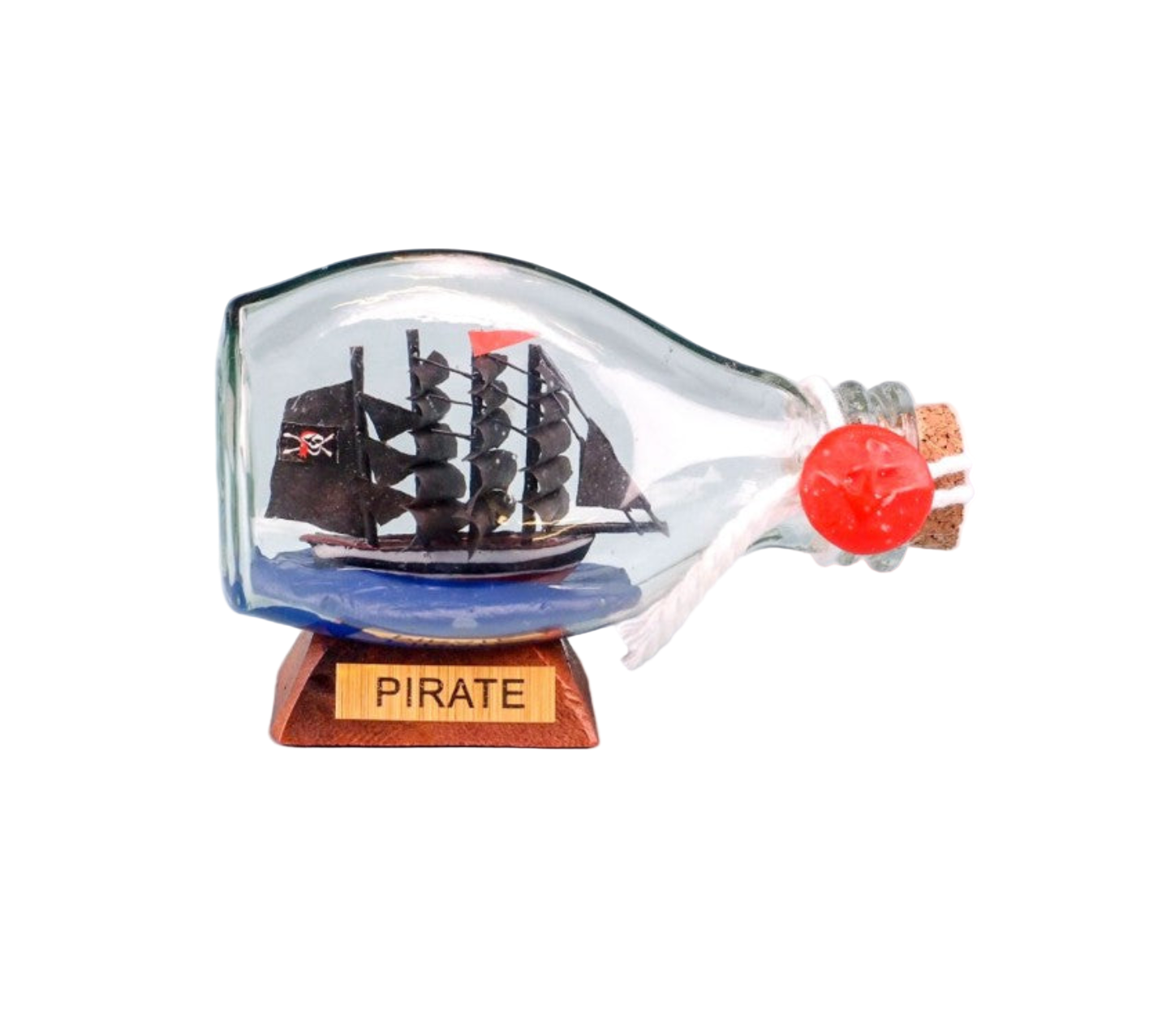 Ship in a Dimple Bottle - Pirate Ship