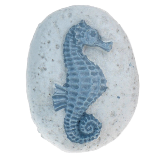 Resin Carved Stone - Seahorse