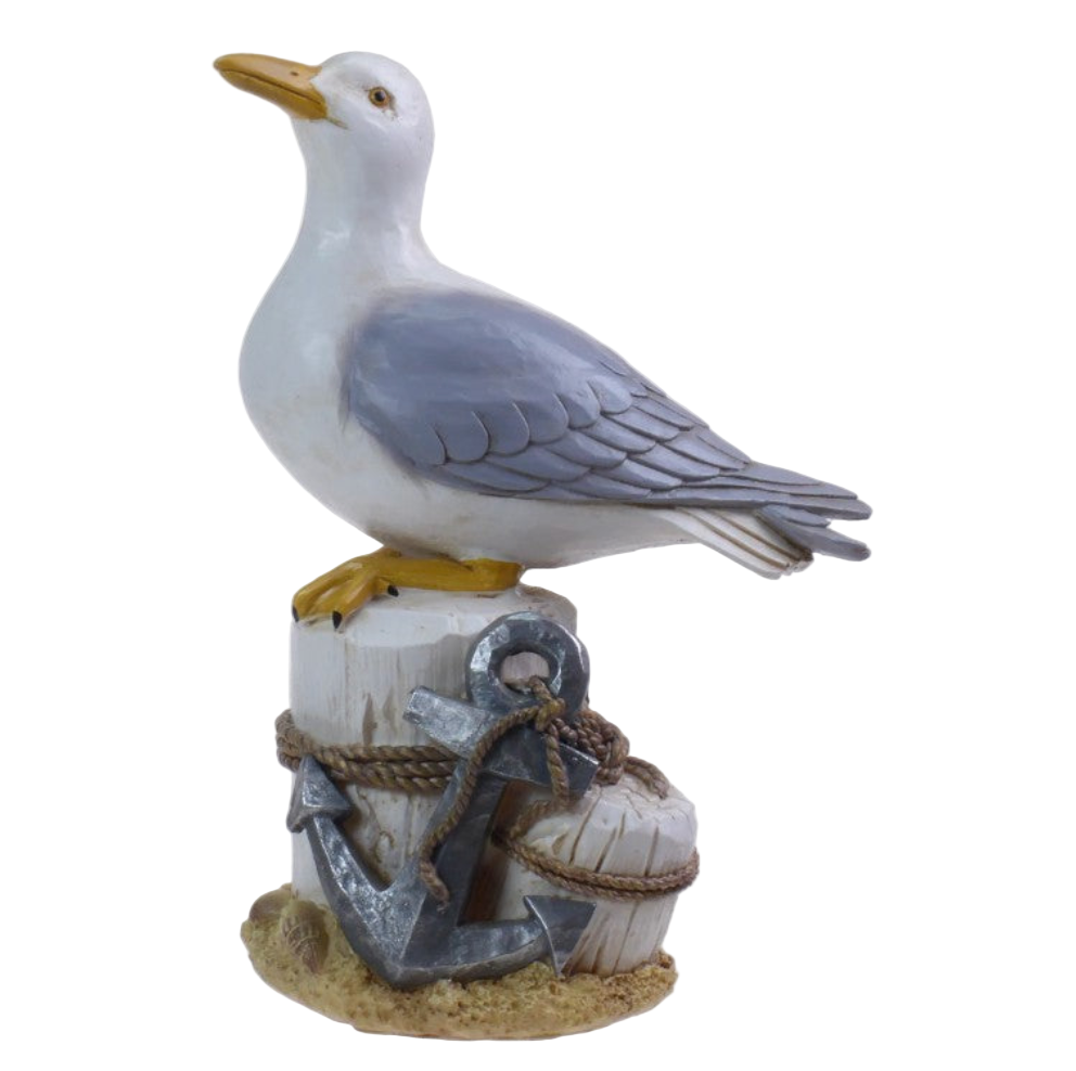 Seagull on Post with Anchor