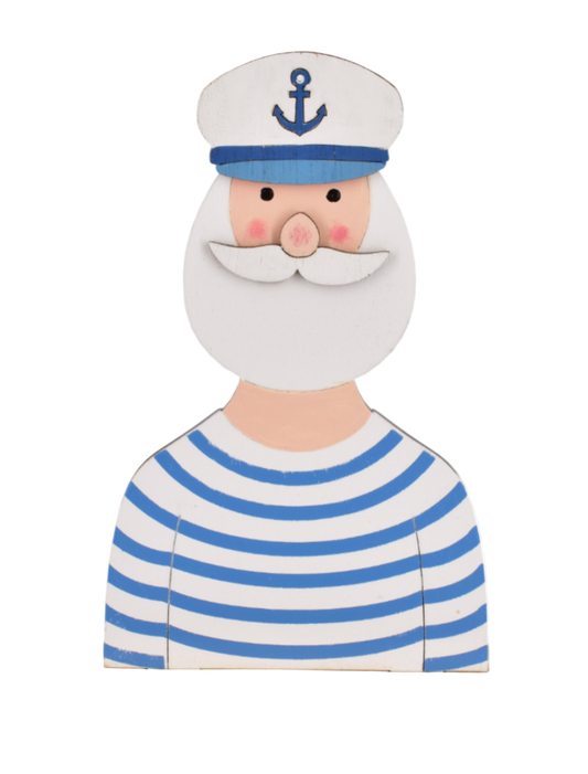 Wooden Fisherman Ornament - 18cm