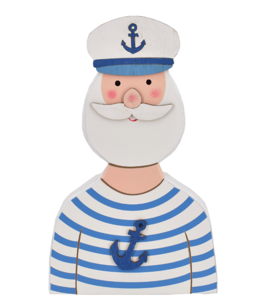Wooden Fisherman Ornament - 22cm