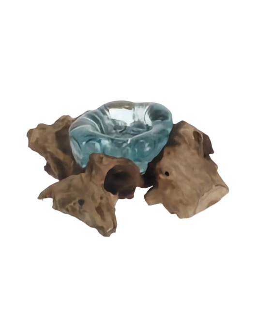 Driftwood Glass Tealight