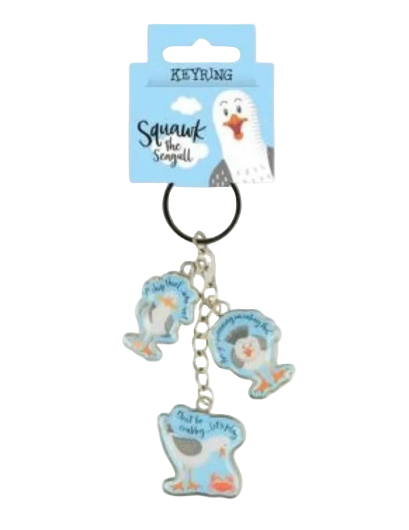 Squawk the Seagull keyring
