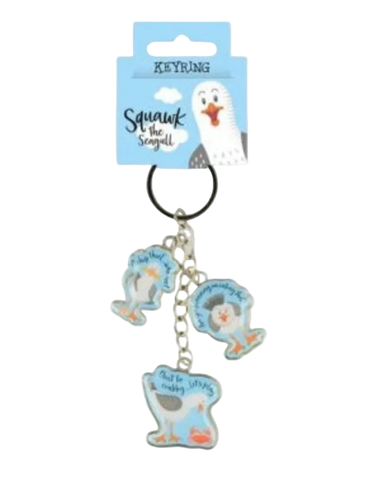 Squawk the Seagull keyring