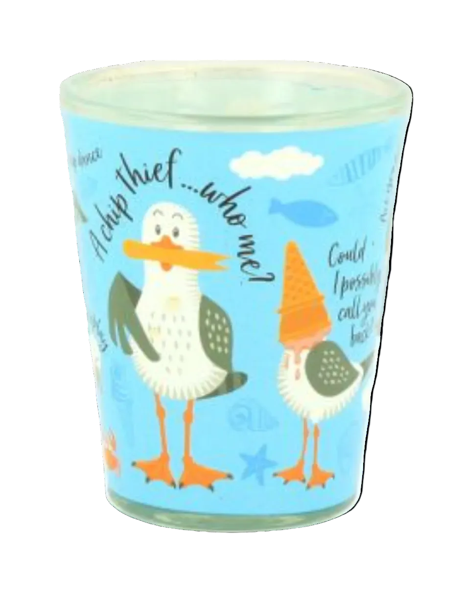 Squawk the Seagull Shot Glass