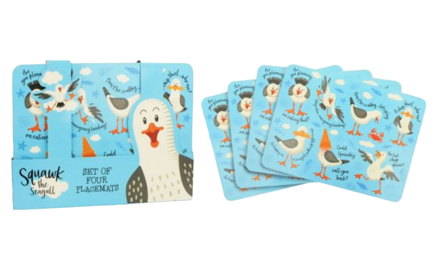 Squawk the Seagull Placemat Set of 4