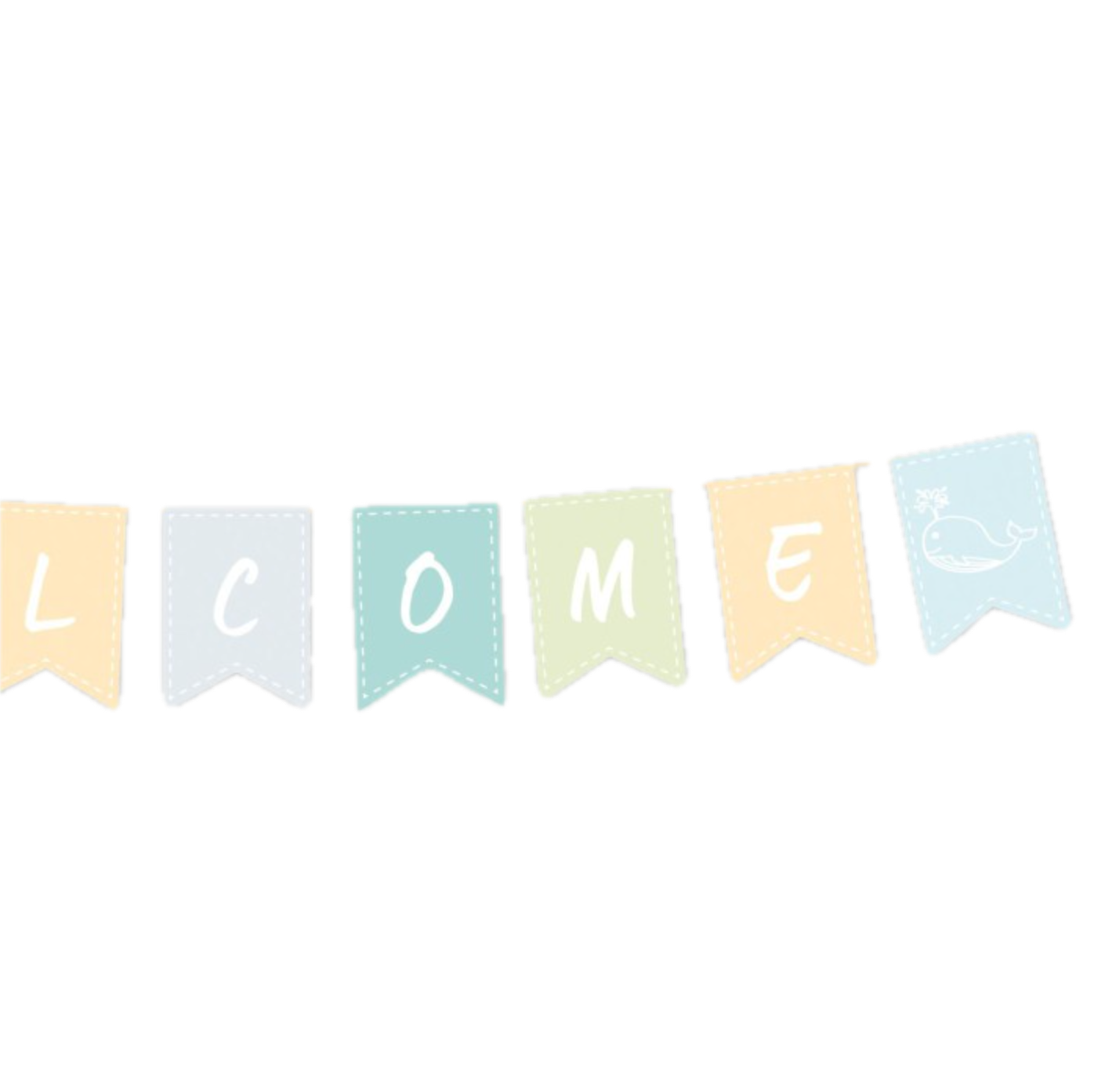 Wooden "Welcome" Bunting, 120cm