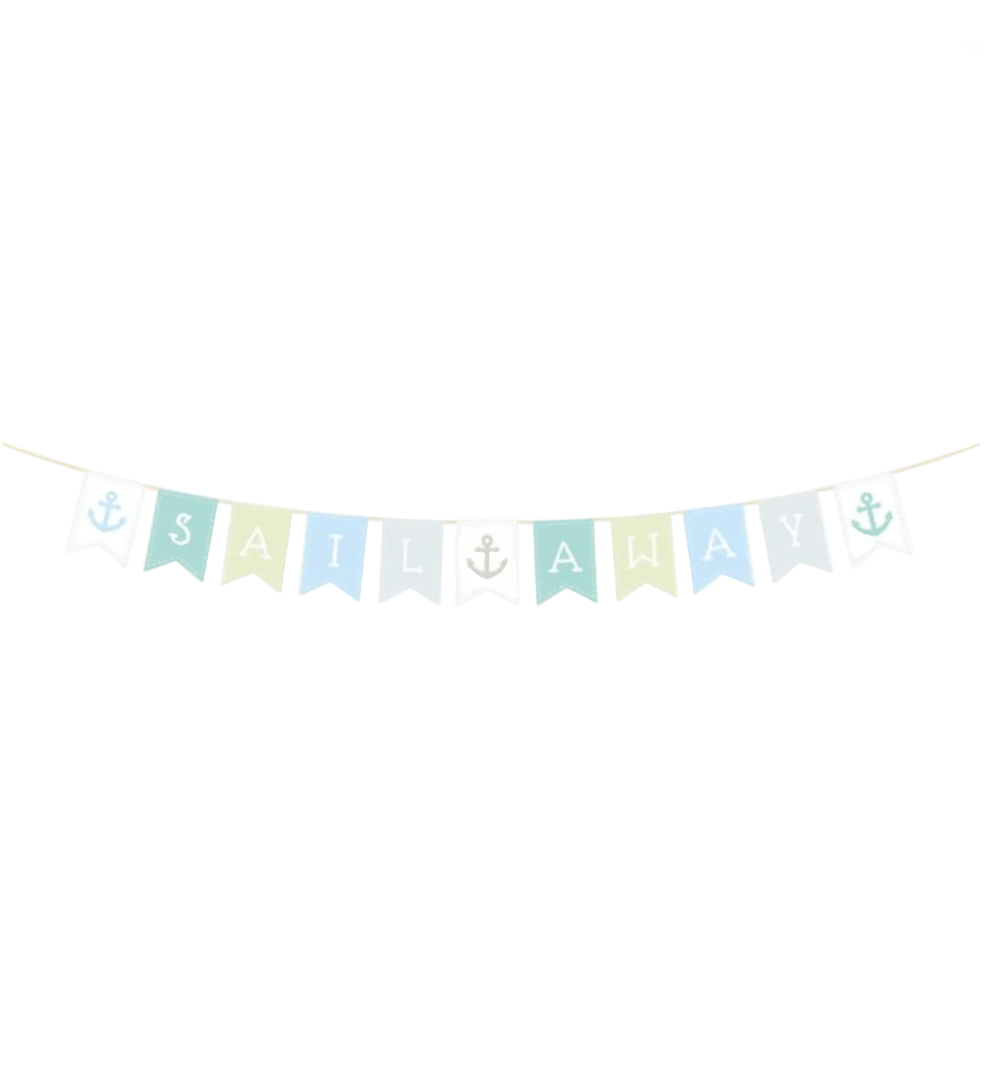 Wooden "Sail Away" Bunting, 140cm