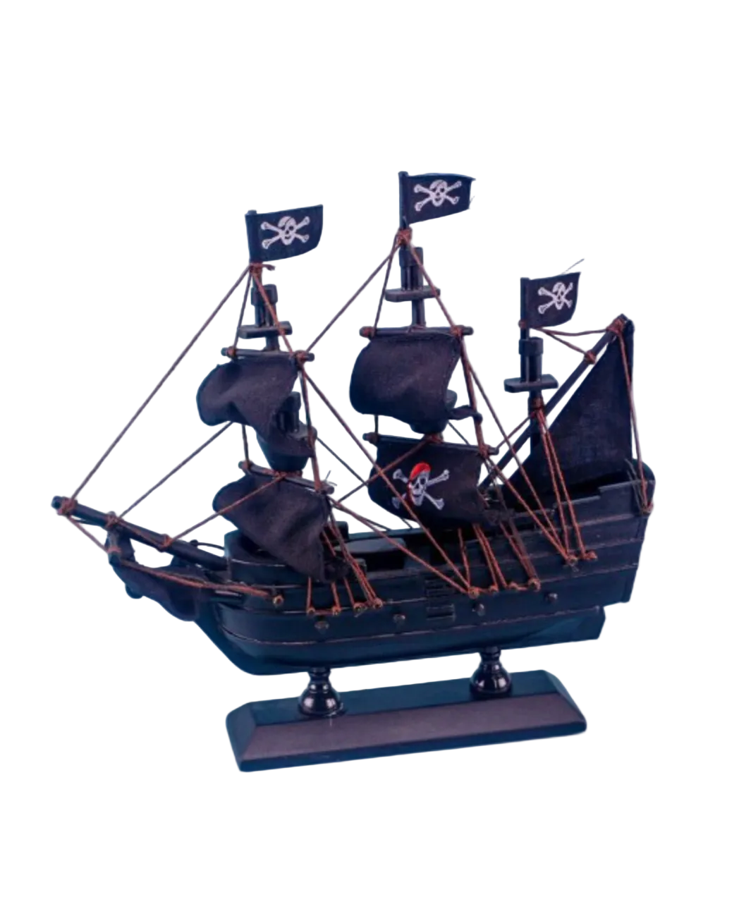 Pirate Ship, black, 20x20cm