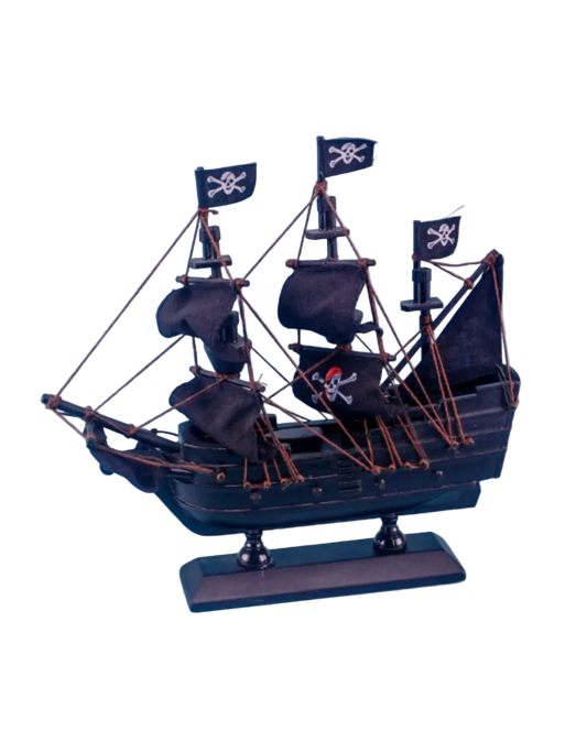 Pirate Ship, black, 20x20cm