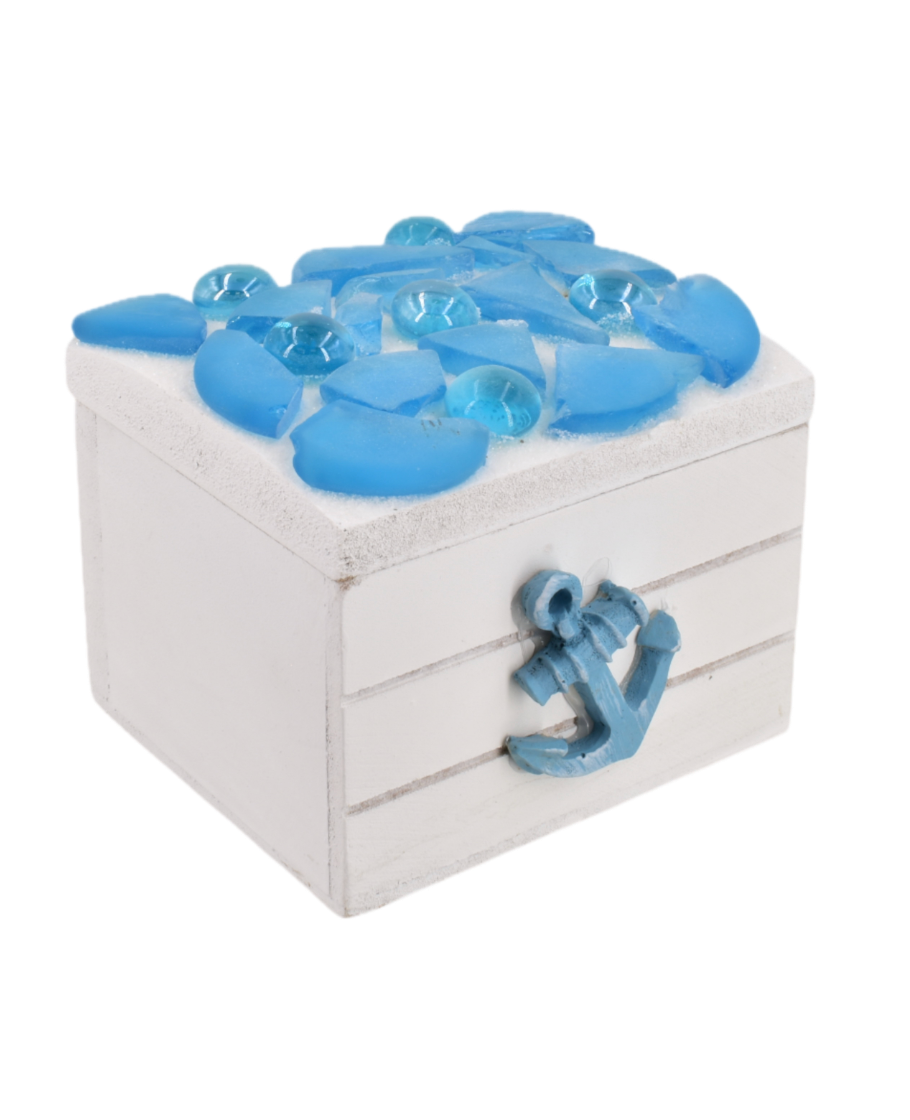 Sea Glass Trinket Box