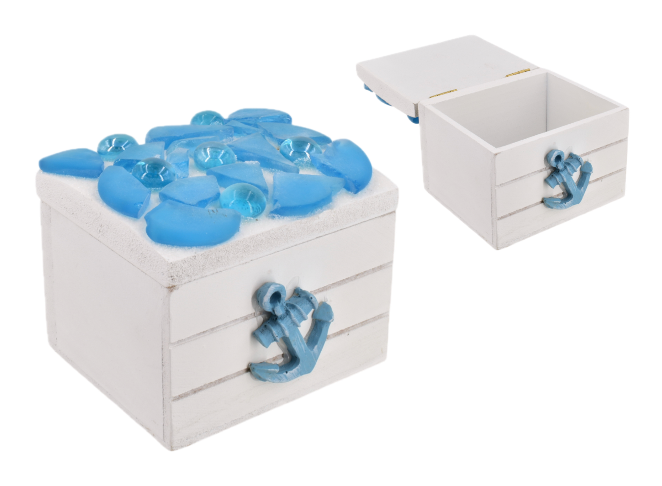 Sea Glass Trinket Box