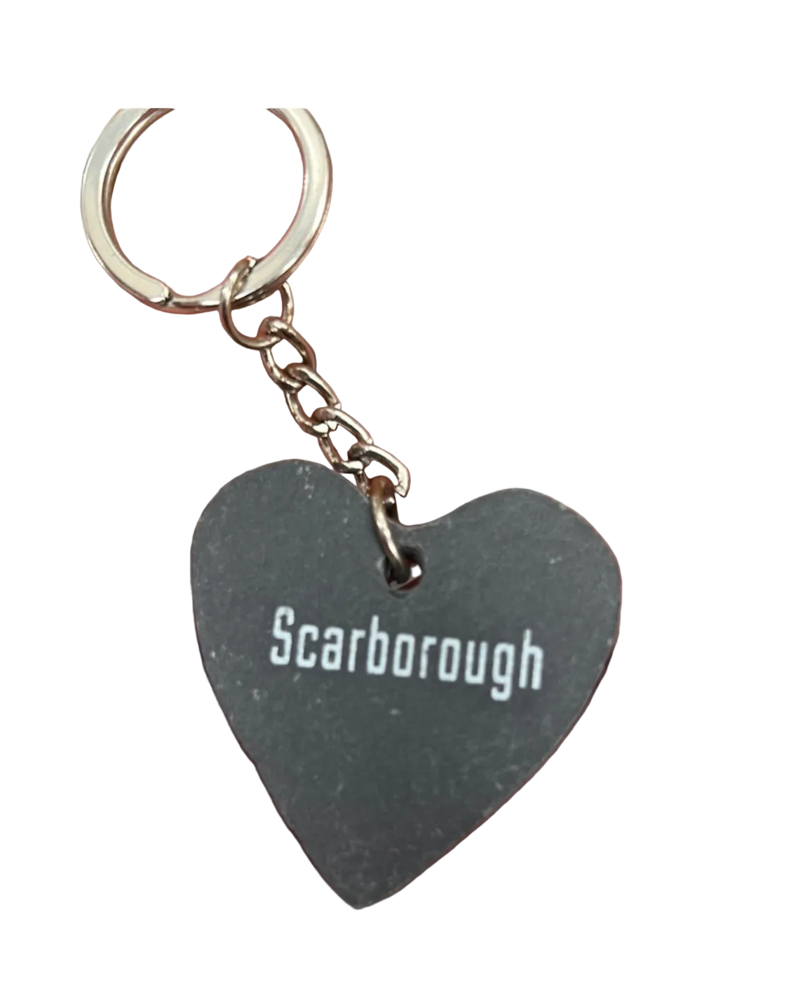 Slate Heart Keyring - Scarborough