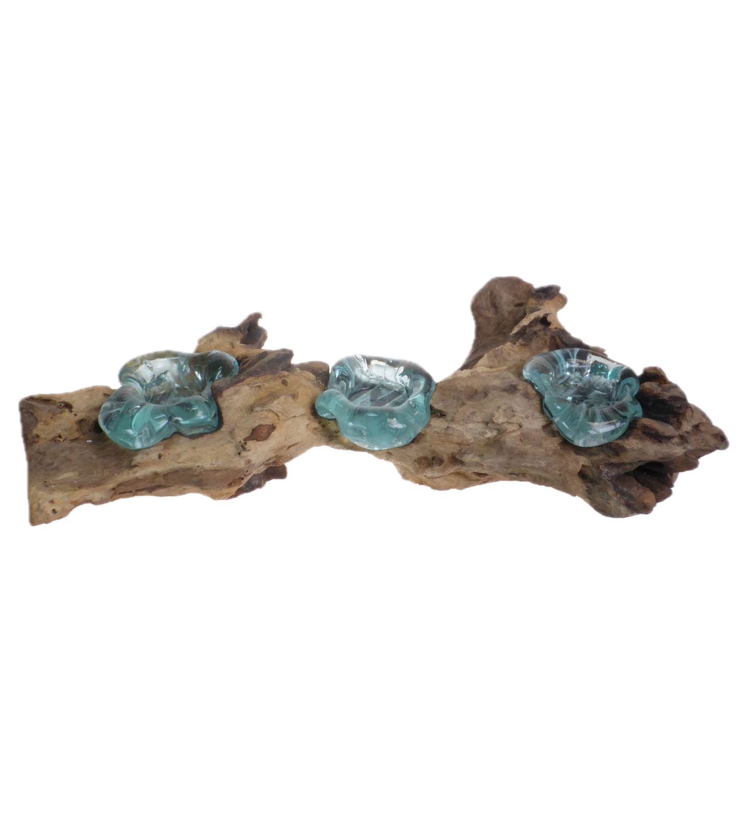 Driftwood Glass Tealight (Triple)