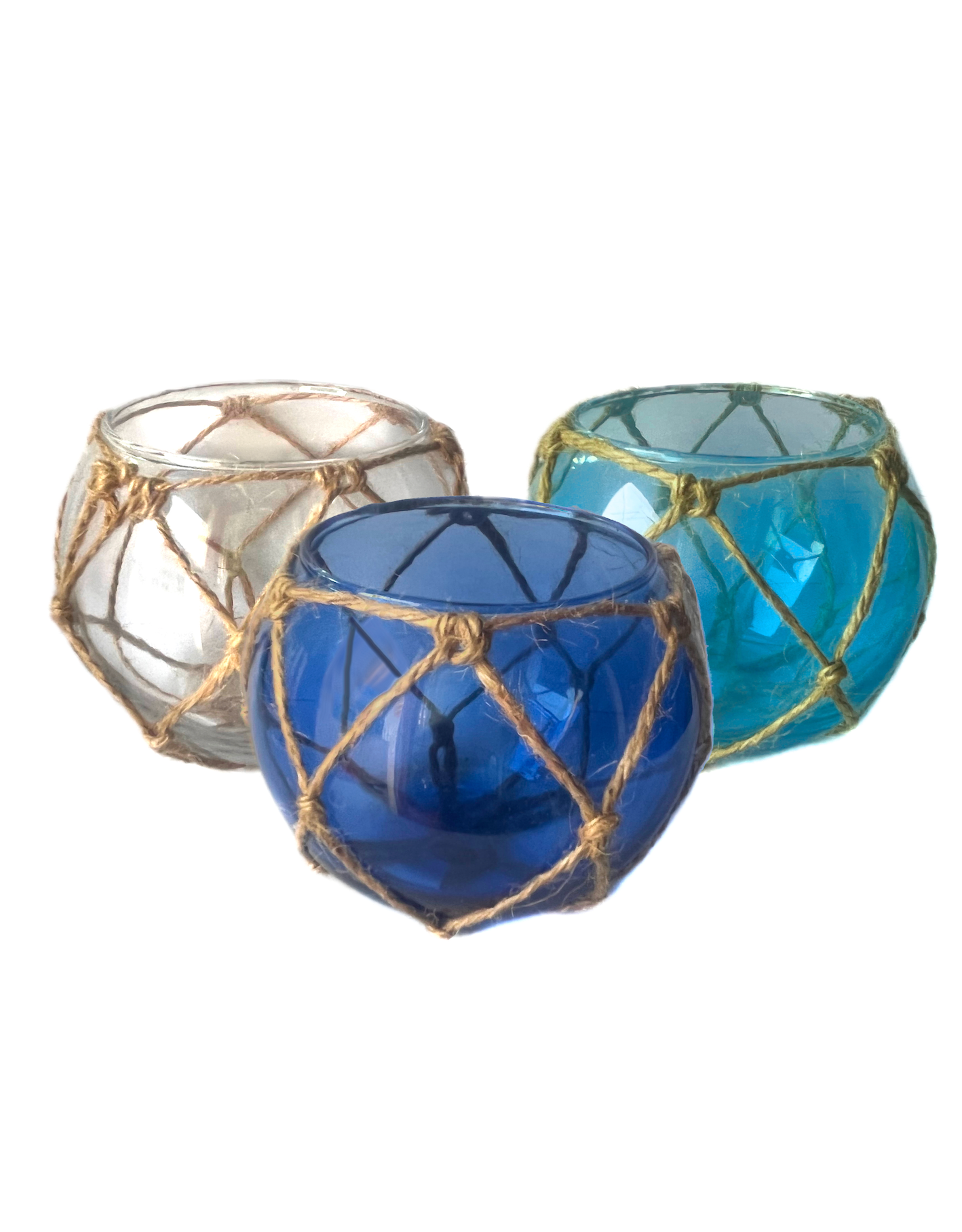 Glass Buoy Tealight Holder