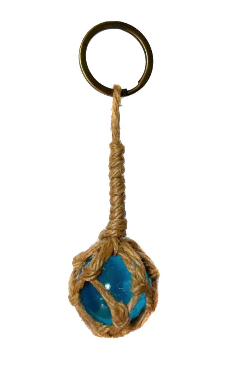 Glass Buoy Keyring