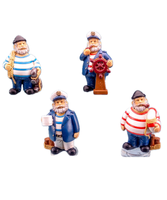 Standing Sailor Figurine, 9.5cm, 4 assorted