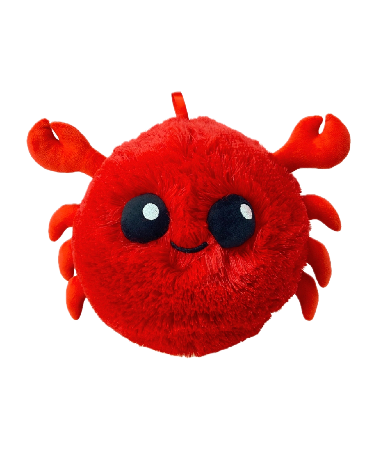 Plush Crab Ball on a Cord